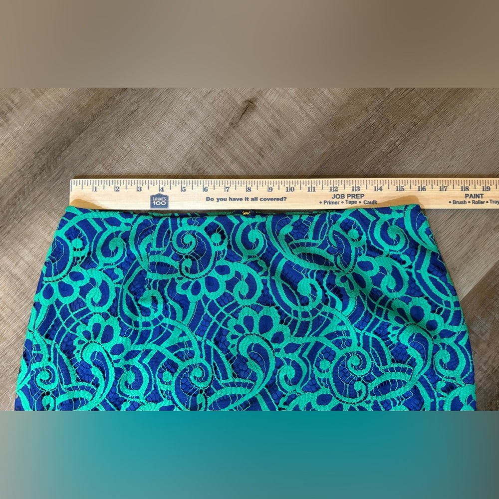 Lilly Pulitzer Hyacinth Lace Pencil Skirt Size 14 - Picture 10 of 11